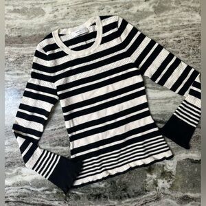 Bailey 44 Julian Knit Long Sleeve Size Medium Striped Sweater